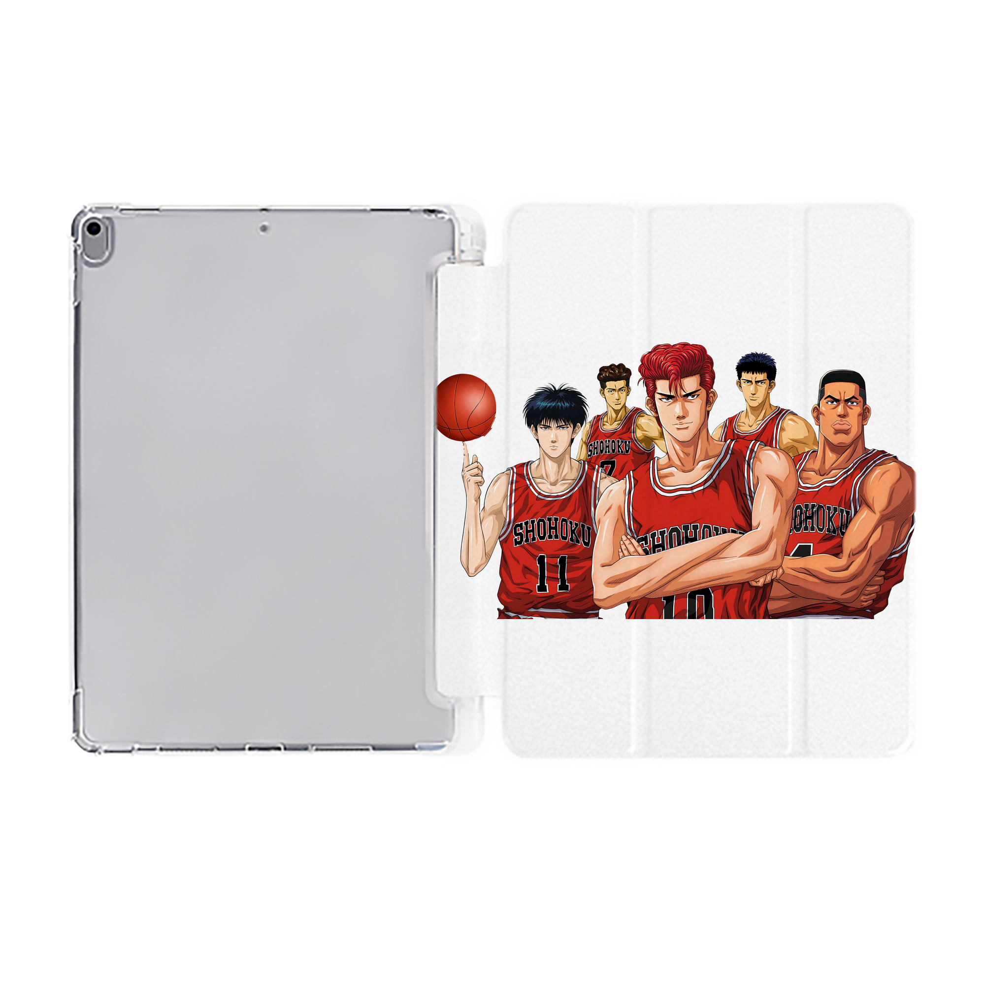 （画像用） SLAM DUNK／スラムダンク IPad ケース ペン収納付き 三つ折りスタンド PUレザー×シリコン 対応機種9.5/10.5/10.9インチ